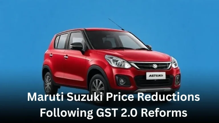 Maruti Suzuki Price Reductions Following GST 2.0 Reforms